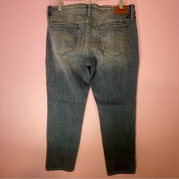 Lucky Brand Lolita Capri Medium Wash Crop Jean Denim Pants Size 32 - Picture 8 of 12